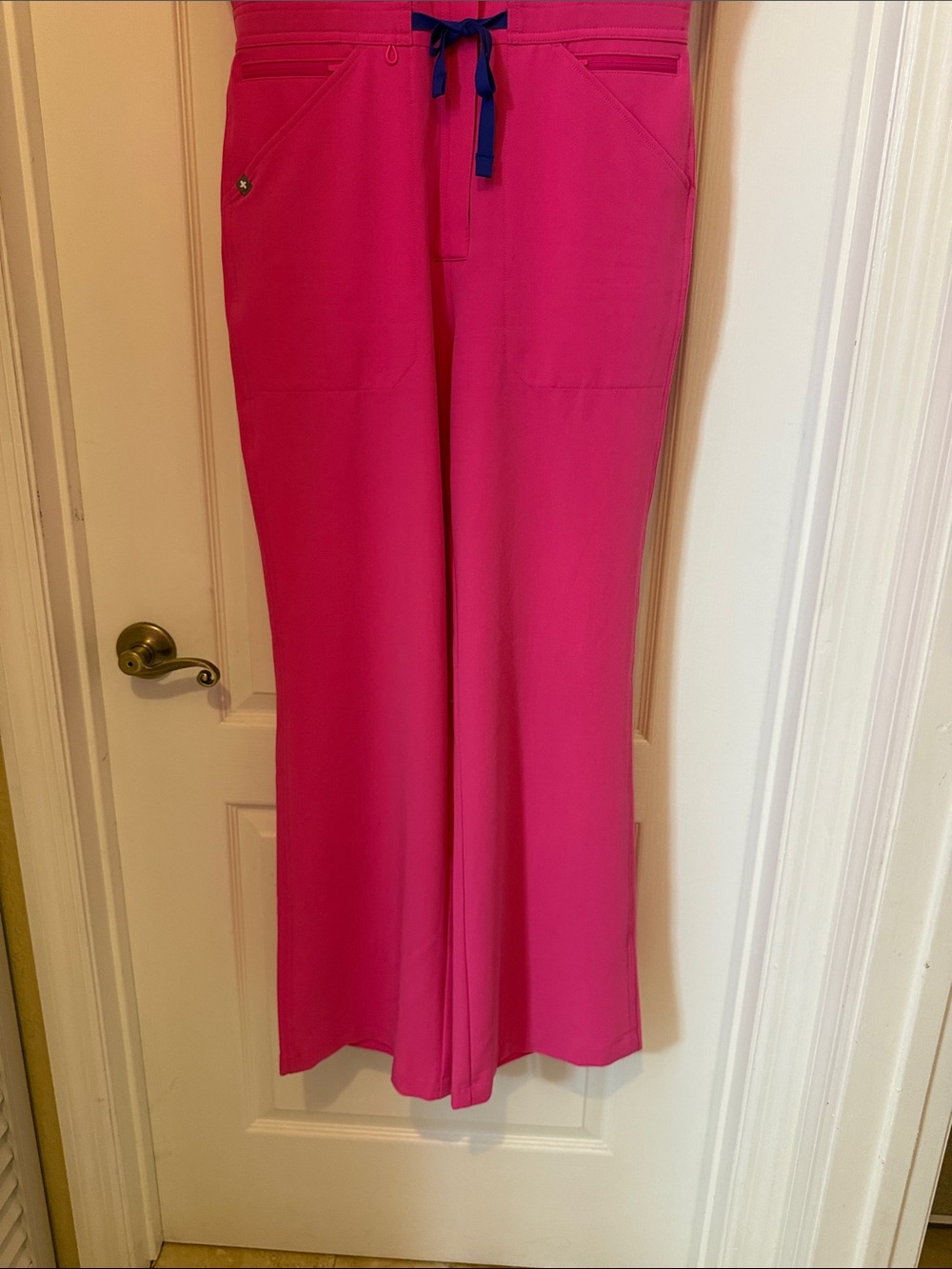 Figs Rapid Response Pink Rafaela Wideleg Jumpsuit- Small - Picture 3 of 6